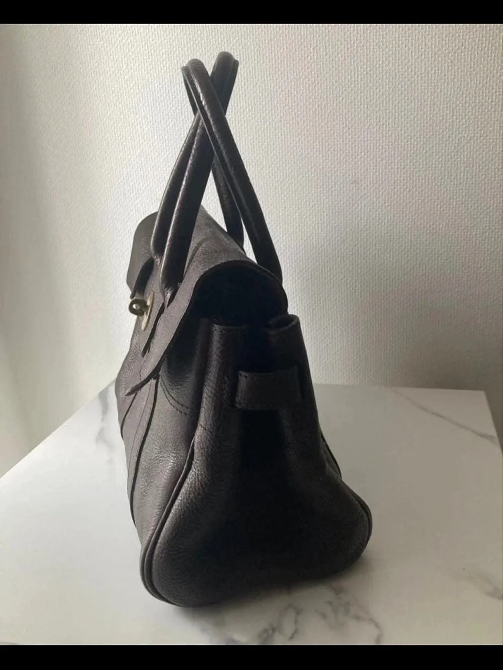 Mulberry structured leather
